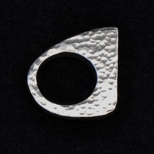 Hammered Sterling Silver Ring
