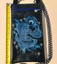 Blue Betta Fish Embroidered Crossbody Bag - Image 3