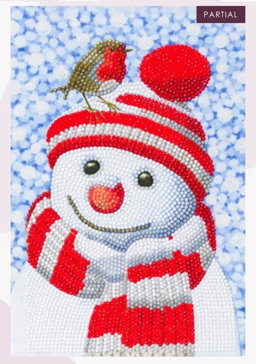 Snowman notebook diamond painting kit