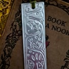 Unique embossed metal bookmark