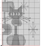 022 - Atomic Mid-Century styled cat cross stitch pattern (PDF Chart) - Image 6