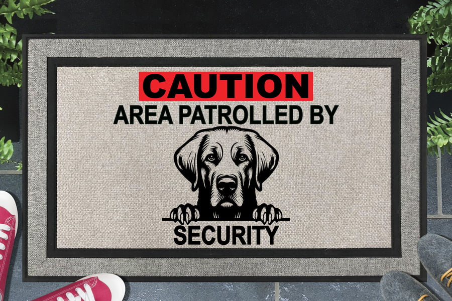 Labrador Retriever Security Door Mat No.2 - All Weather Doormat - 45x70cm 