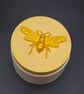 Honey bee trinket jar made from Eco-Resin