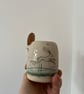 Sugar bowl & Spoon - handmade ceramic, Hare design