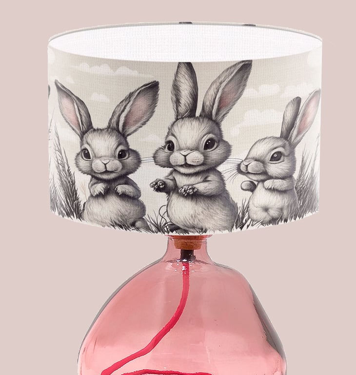 Rabbit Design Lampshade Art Lampshade - Lampshade - Cute Fun Lampshade 