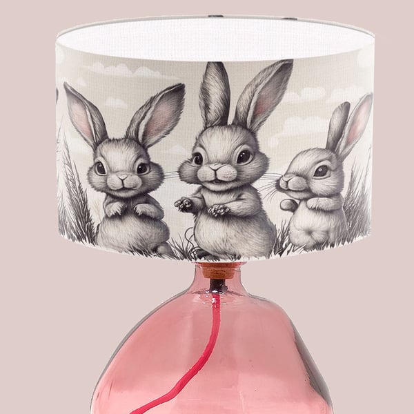 Rabbit Design Lampshade Art Lampshade - Lampshade - Cute Fun Lampshade 