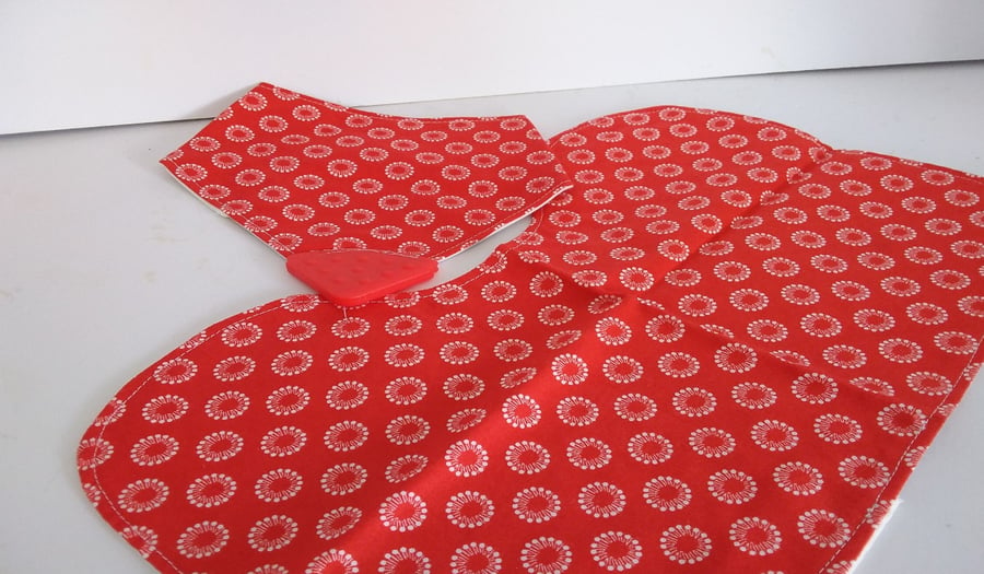 Bandana Bibs - Burp Cloths with Teether