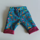 Trousers, 0-3 months,  Summer Trousers, reversible Trousers, cars, bears