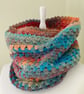 Crocheted Cowl Set - Neck Warmer - Muffler - Infinity Scarf