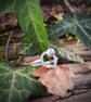 Silver ring with orbiting pebbles - Image 3