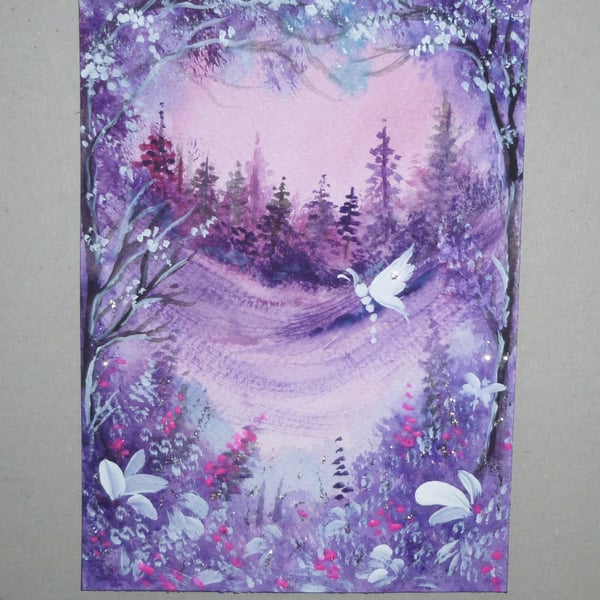 original fantasy art landscape painting ( ref FA 27 C1 )