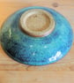 Large green, turquoise bowl handmade pottery - Image 3