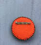 Hand Embroidered Scary Halloween Brooch - Image 2
