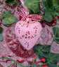 Candy cane ceramic Christmas heart bauble - Image 6