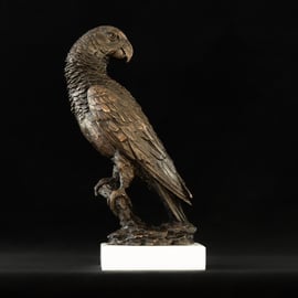 Foundry Bronze Parrot Animal Statue Bronze Metal Sculpture