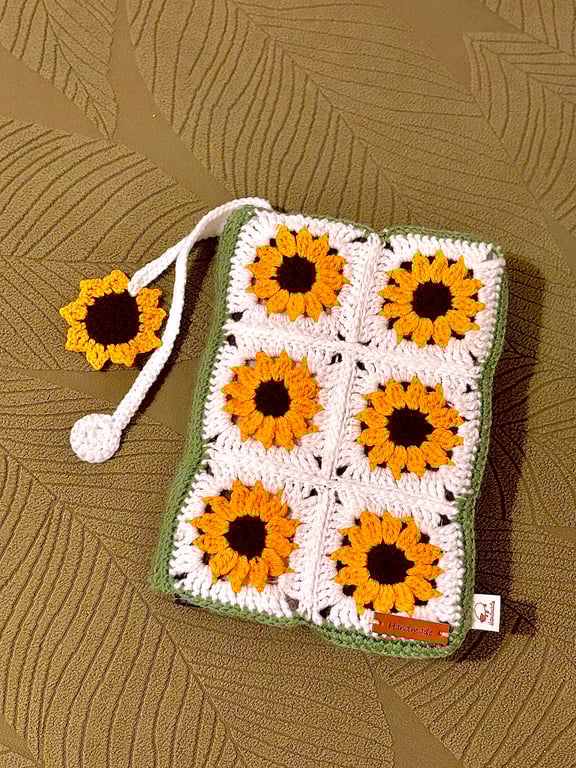 Crochet hardback book cover