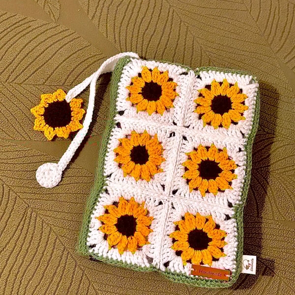 Crochet hardback book cover