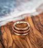 Trio Silver And Copper Spinner Ring