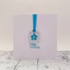 Fused Glass Keepsake Friends Card - Heart - Handmade Glass Suncatcher