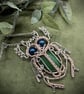 Semi-precious stone wire wrapped Scarab Beetle - Image 3