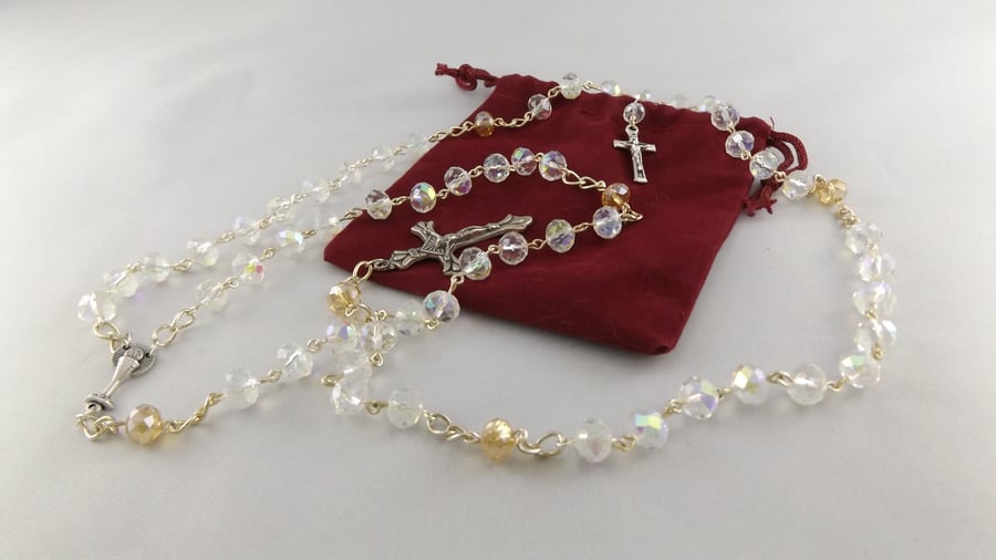 Traditional Rosary with Crystals