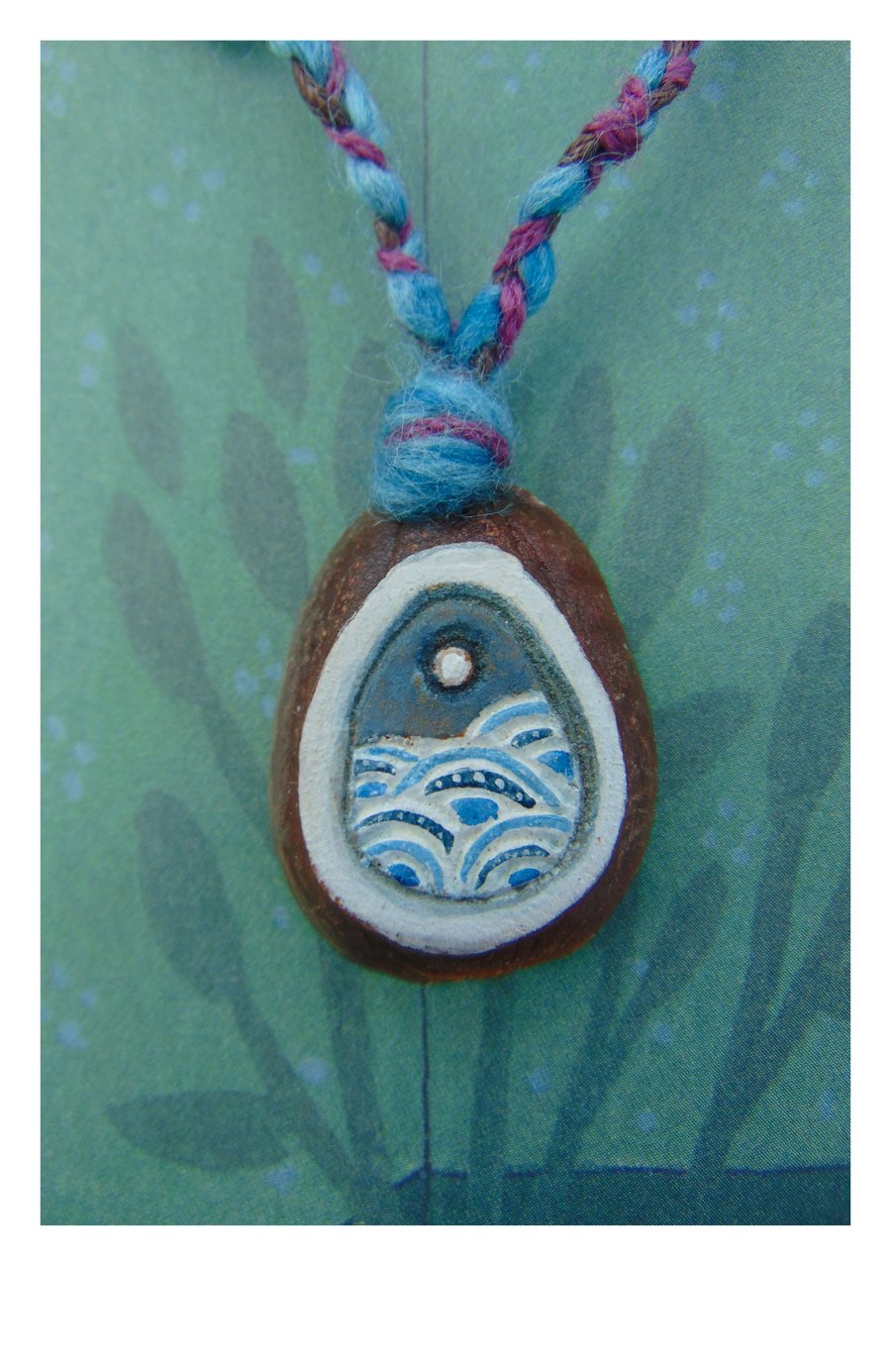 Avocado pip necklace