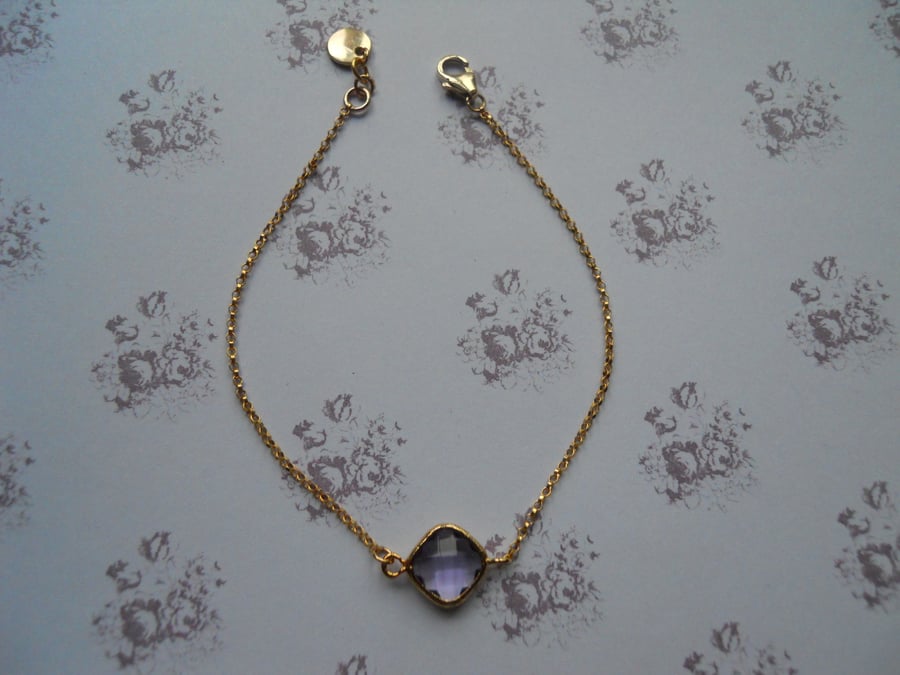 14k delicate Amethys Bracelet