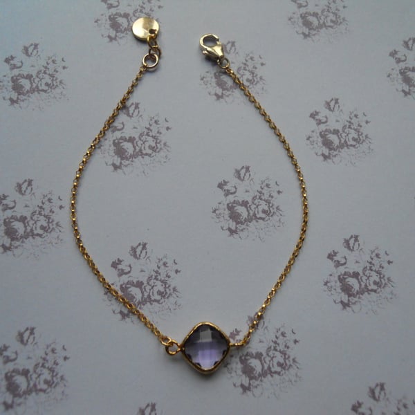14k delicate Amethys Bracelet