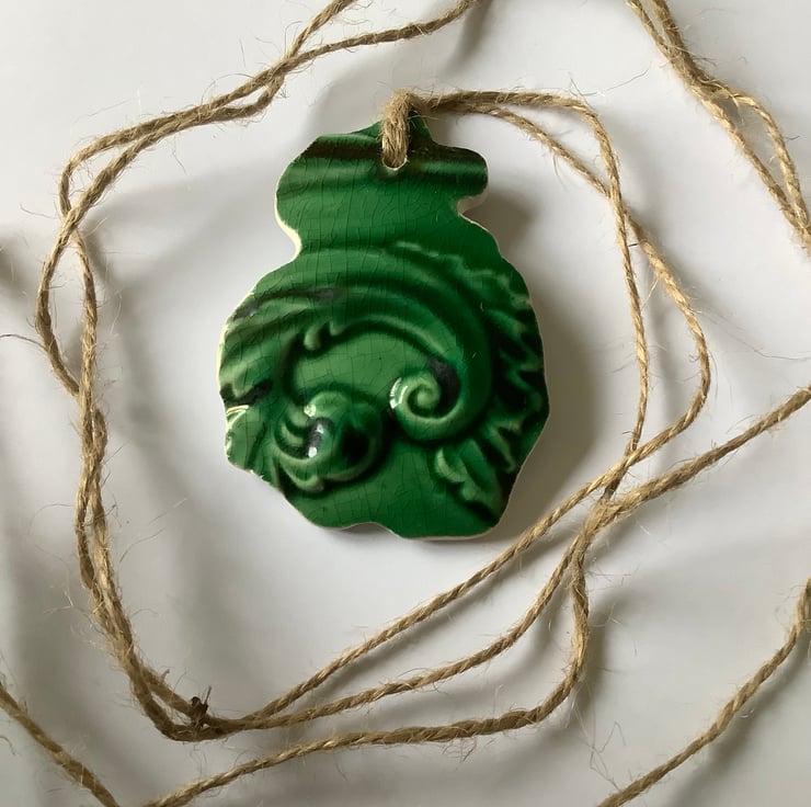 Handmade Hanging Decoration, Broken Ceramic, Un... Folksy