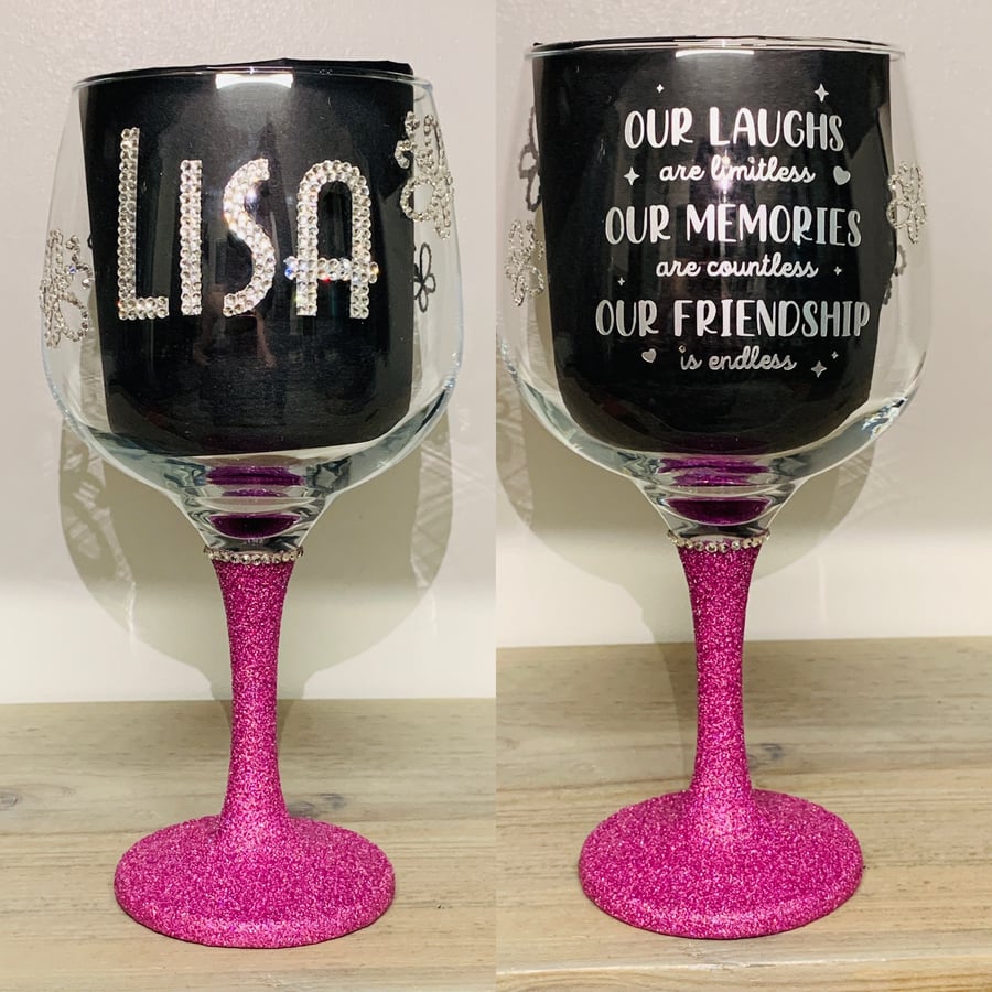 Personalised Gin Glass Handmade