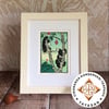 'Treetop Feast' Sun Bears Giclee Print (Lino Print Copy)
