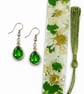Floral Resin Bookmark & Earrings Gift Bundle Set