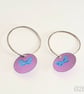 020 - Handmade Aluminium and Silver Reversible Earrings - Image 1