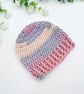 Crochet Newborn Baby Beanie Hat - Pebble Beach - Image 3