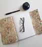 Red Leather Journal, Hand Bound with Ceramic Button , Art Journal, A5 size - Image 3