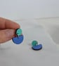 Colour Pop Dangly Stud Earrings - Image 2