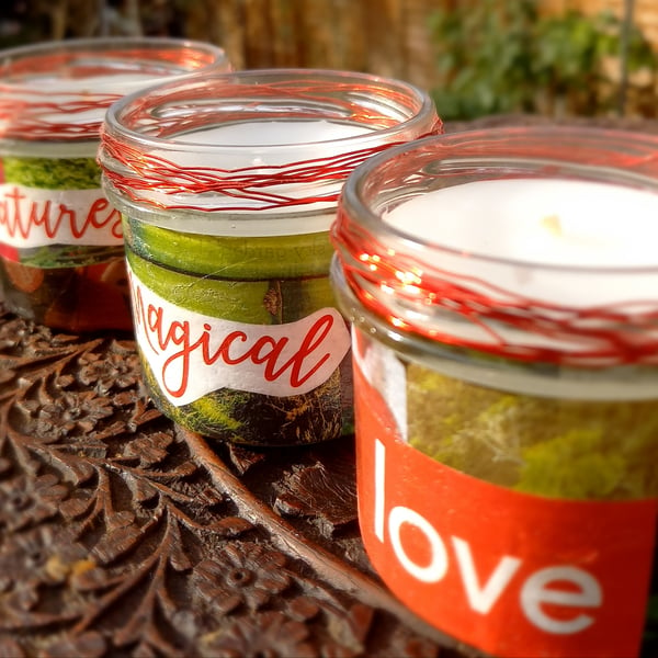 Set of Three Magical Jar Candles