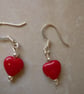 Red Heart Earrings - Image 2