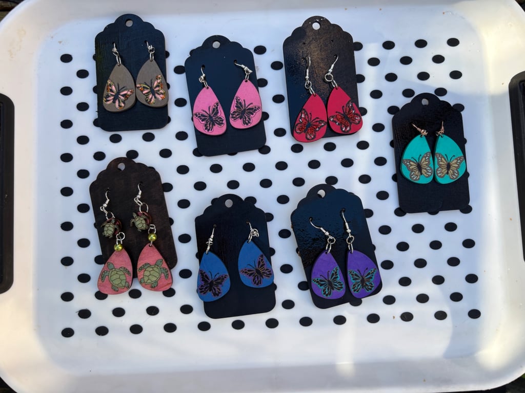 Handmade BOHO earrings. Beautiful gift. Multiple options available. 