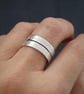 Ring Stack Duo in textured sterling silver from Balance Me range - Image 3