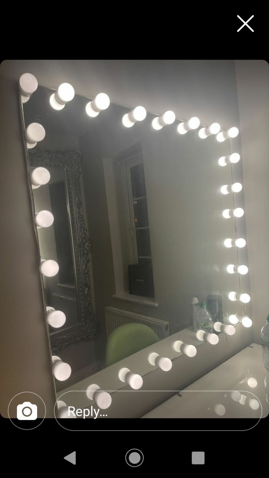 Huge 100x96 Hollywood mirror 