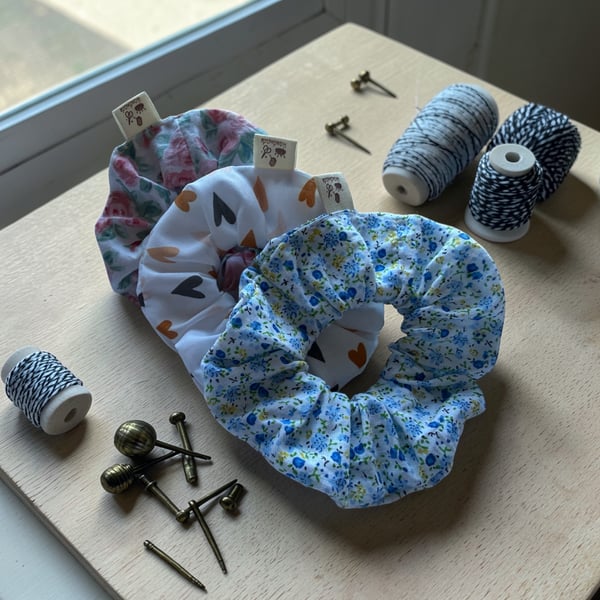 Handcrafted 100% Cotton Scrunchies