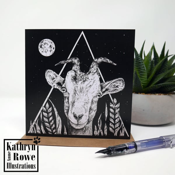 Goat, Goat Card, Goat Decoration, Goat lover gift, Farm Animal Gift, Goat Breed,