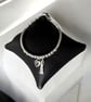 Sterling Silve Heart Lock & Tassel Charm Bracelet, Beaded Ball Bracelet - Image 7