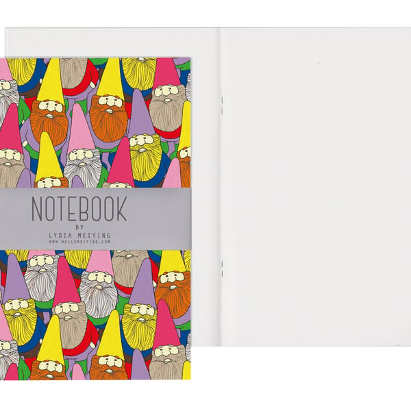 Plain Pages A5 Notebook - Mister Gnome