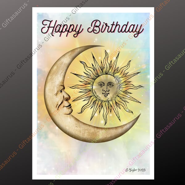 Personalised Birthday Card Plantable Seeded Wiccan Pagan Witch Witchy Gothic