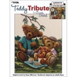 Teddy Tribute Bear Counted Cross Stitch Chart Pattern