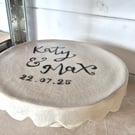 Hand thrown personalised cake stand