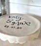Hand thrown personalised cake stand