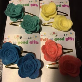 Flower hairclips